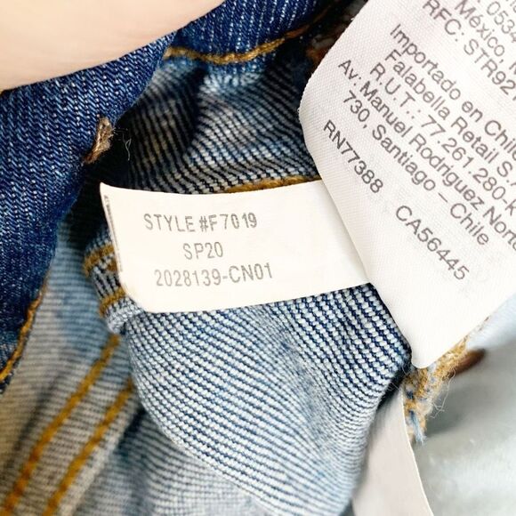 Madewell High-Rise Cut Off Edition Medium Wash Blue Denim Jean Shorts Women’s 27 - Picture 13 of 13